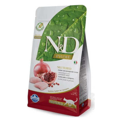 N&D PRIME CAT Neutered Chicken & Pomegranate 300g zľava