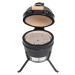 vidaXL 2 v 1 Kamado gril s udiarňou keramika 56 cm čierny