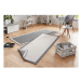Sivo-krémový vonkajší koberec NORTHRUGS Panama, 80 x 350 cm