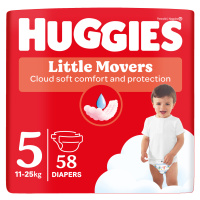 HUGGIES Little Movers  plienky 5 (11 - 25 kg) 58 ks