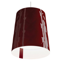 Kundalini New York závesná lampa, Ø 45 cm, červená