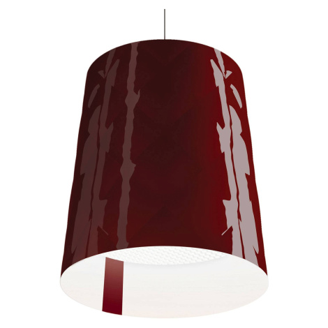 Kundalini New York závesná lampa, Ø 45 cm, červená
