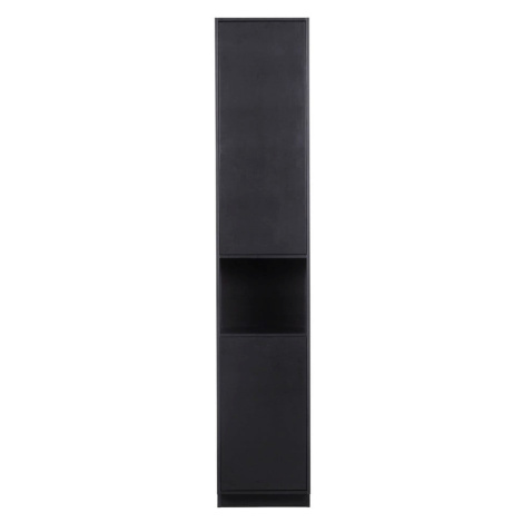 Čierna modulárna skrinka z borovicového dreva 40x210 cm Finca – WOOOD