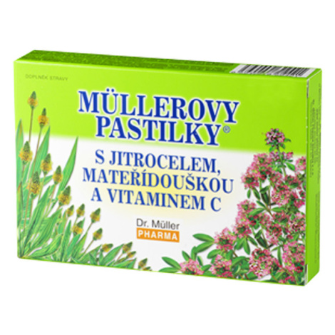 MÜLLEROVE PASTILKY so skorocelom, materinou dúškou a vit.C 24ks