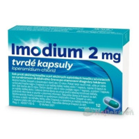 Imodium na liečbu hnačky 12 kapsúl