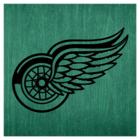 Drevené logo - Detroit Red Wings