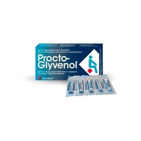 Procto-glyvenol čapíky proti hemoroidom 10x400 mg