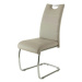 Sconto Jedálenská stolička FLORA S krémová, syntetická koža