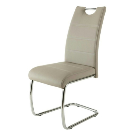 Sconto Jedálenská stolička FLORA S krémová, syntetická koža Houseland