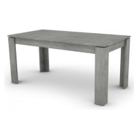Jedálenský stôl Inter 160x80 cm, šedý betón, rozkladacia%