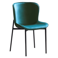 Jedálenská stolička, smaragdová Velvet látka, ADENA
