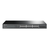 tp-link TL-SG2428P, 28portový gigabitový inteligentní switch JetStream s 24 porty PoE+