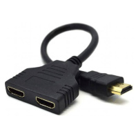 GEMBIRD Dat. prepínač HDMI splitter, pasívny, kábel, 2 cesty