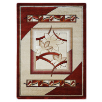 AKCE: 140x190 cm Kusový koberec Adora 5197 D (Red leaves) - 140x190 cm Berfin Dywany