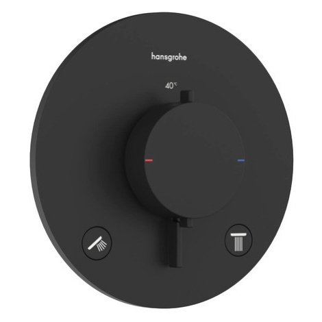 Sprchová a vaňová batéria Hansgrohe Ecostat Comfort S bez podomietkového telesa matná čierna 337