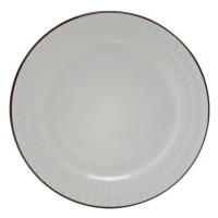HIT Keramický plytký tanier ROMA 28cm biely