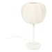 Biela stolová lampa s textilným tienidlom (výška 42 cm) – White Label