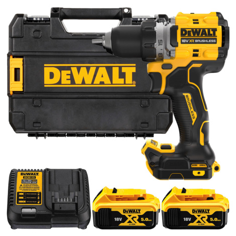 DEWALT 18V XR Aku vŕtačka bez príklepu, 2x 5,0 Ah DCD800P2T-QW