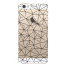 Odolné silikónové puzdro iSaprio - Abstract Triangles 03 - black - iPhone 5/5S/SE