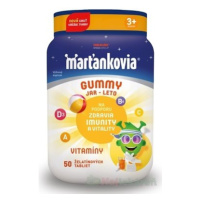 Walmark Marťankovia Gummy Jar - Leto želatínové tablety, príchuť čučoriedka, citrón, jahoda, man