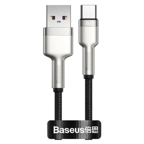 Kábel Baseus Cafule CAKF000001, USB na USB-C 66W, 0,25m, čierny