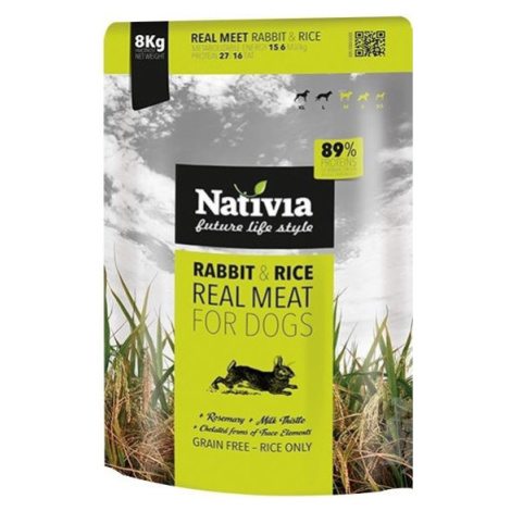 Nativia Real Meat Rabbit&Rice 8kg zľava