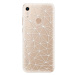 Odolné silikónové puzdro iSaprio - Abstract Triangles 03 - white - Huawei Honor 8A