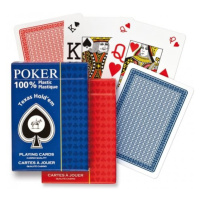Piatnik Karty Poker - 100% Plastic Jumbo Index Speciál