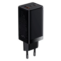 Nabíjačka Baseus GAN3 Pro Fast Charger, 2xUSB-C + USB, 65W (black)