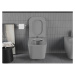 Mexen Teo WC Rimless s WC doskou slim, duroplast, svetlo-šedá matná, 30854061