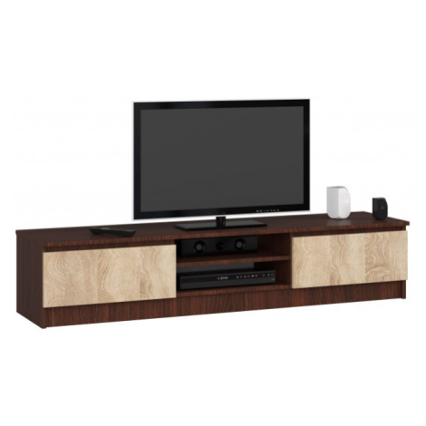 Stolík pod TV RTV K 160 CLP wenge / sonoma