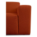 Pohovka z textílie buklé v tehlovej farbe 228 cm Roxy – Scandic