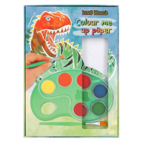 Omaľovánka | Colour me up paper Dino World, S vodovkami a štetcom