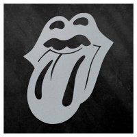 Drevený znak na stenu - The Rolling Stones, Strieborná