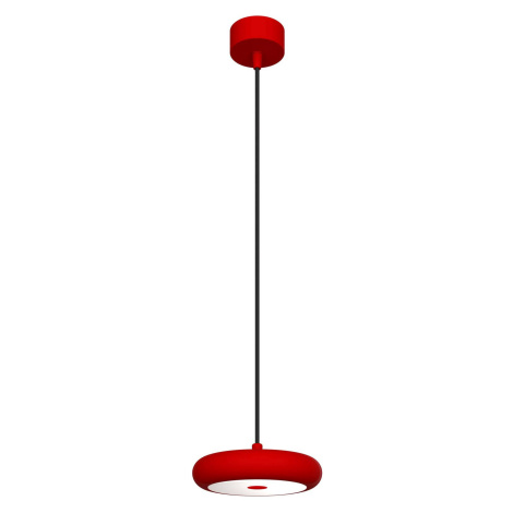Závesné svetlo Boina LED, Ø 19 cm, červené