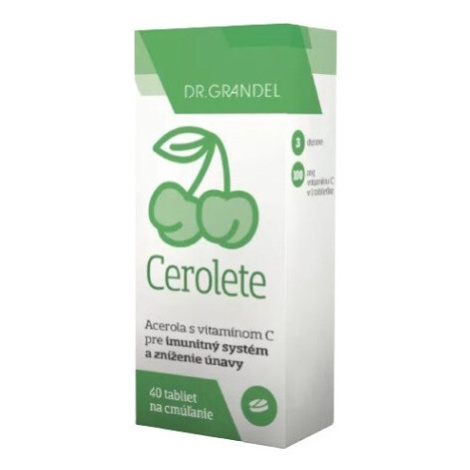 DR.GRANDEL Cerolete tablety na cmúľanie 40 kusov
