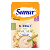 SUNAR Mliečna kaša 8 cereálií banán jablko 6+ 210 g