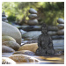 Soška sediaci Buddha, RD5657 18 cm, čierna