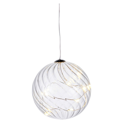 Svetelná LED dekorácia Sirius Wave Ball, Ø 10 cm
