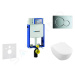 GEBERIT - Kombifix Modul na závesné WC s tlačidlom Sigma01, lesklý chróm + Villeroy Boch - WC a 