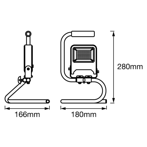 LEDVANCE Worklight pracovné LED S-stojan 20W