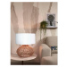 Stolová lampa s textilným tienidlom v bielo-prírodnej farbe (výška 60 cm) Kalahari – Good&amp;Mo