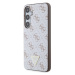 Guess PU Leather 4G Triangle Metal Logo Samsung Galaxy S24+ 5G S926 GUHCS24MPG4GPH White