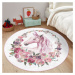 Ružový detský koberec ø 120 cm Comfort – Mila Home