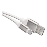 EMOS Nabíjací a dátový kábel USB-A 2.0 / USB-C 2.0, 1 m, biely, 2335072500