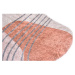 Umývateľný koberec v oranžovo-krémovej farbe 80x120 cm Oval – Vitaus