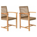 Tuindeco Teak garden chair Blitar (set of 2 chairs)