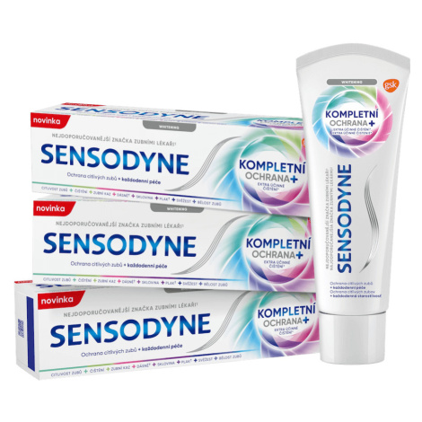 SENSODYNE Zubná pasta Kompletná ochrana Whitening 3 x 75 ml