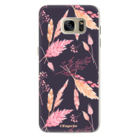 Silikónové puzdro iSaprio - Herbal Pattern - Samsung Galaxy S7 Edge
