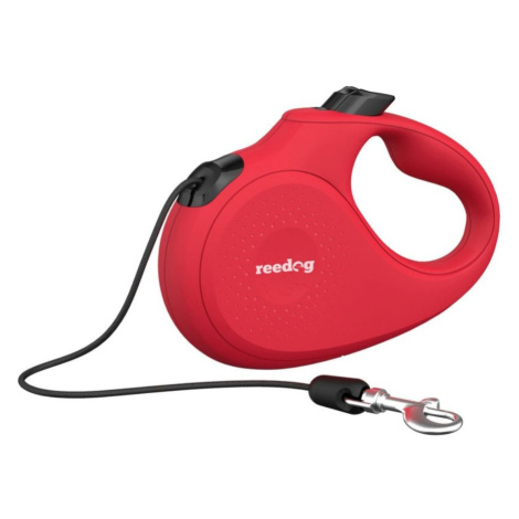 Reedog Senza Basic samonavíjacie vodítko M 20kg / 5m lanko / červené